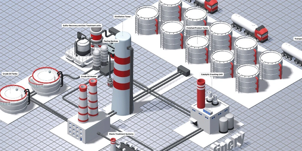Industrial Scene Photorealistic Rendering - AI Rendering Effect